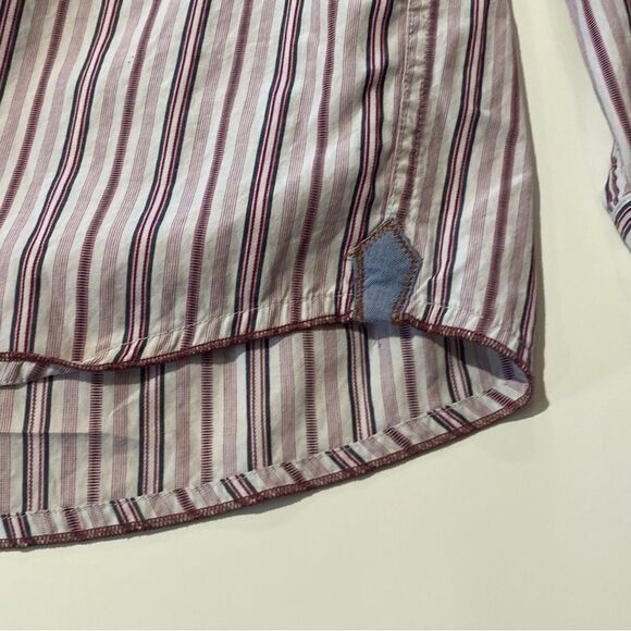 Tommy Bahama 100% Cotton Long Sleeve Striped Button Down Men's Size Large - Picture 10 of 15